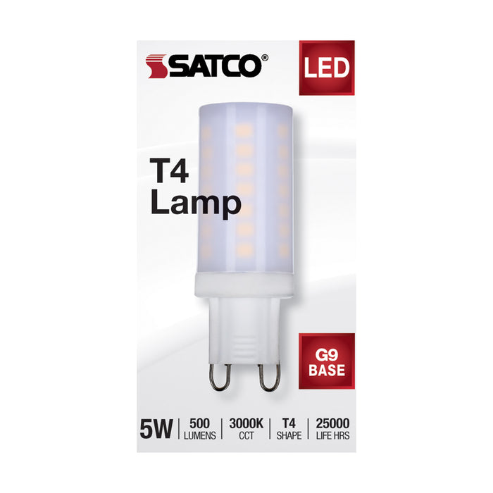 SATCO/NUVO 5W JCD LED Bulb Frost 3000K G9 Base 120V (S11236)