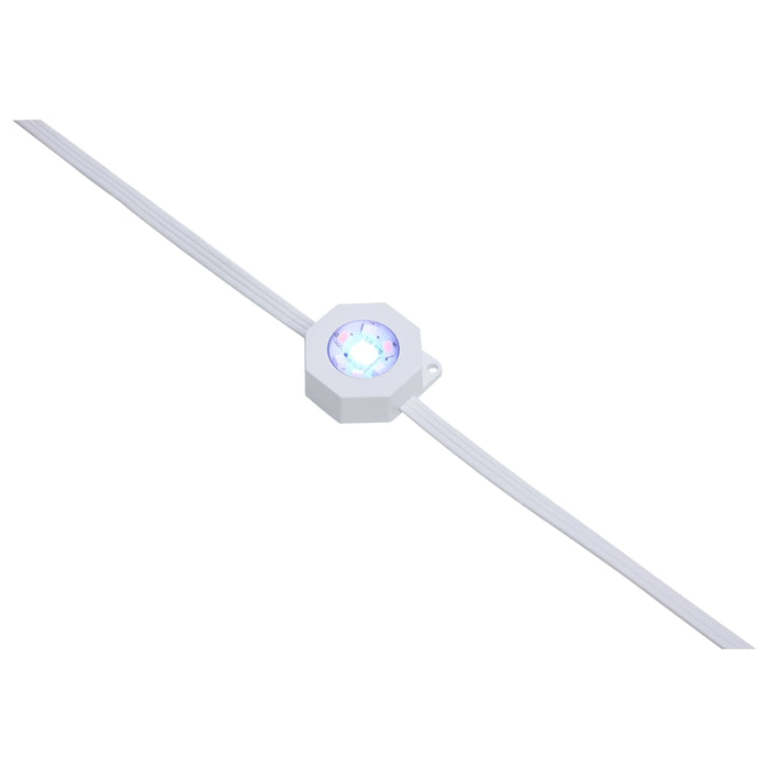 SATCO/NUVO Starfish Smart LED Eave Light Kit 50 Foot 24W 120V RGBTW With Light Strands-Driver-Controller/Receiver-IR Remote-Mounting Accessories (S11297)