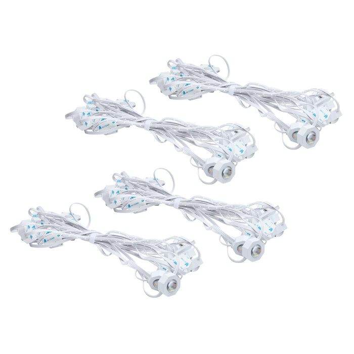 SATCO/NUVO Starfish Smart LED Eave Light Kit 100 Foot 48W 120V RGBTW With Light Strands-Driver-Controller/Receiver-IR Remote-Mounting Accessories (S11298)