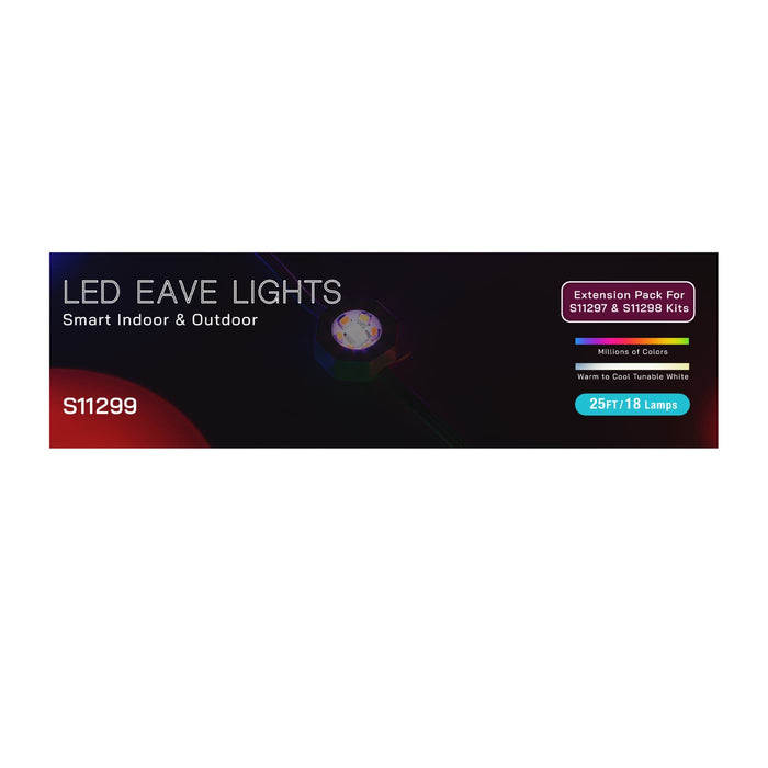 SATCO/NUVO Starfish 25 Foot 18-Lamp LED Eave Light Extension (S11299)