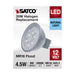 SATCO/NUVO 4.5W MR16 LED Silver Finish 5000K GU5.3 Base 360Lm 12V (S11395)