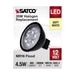 SATCO/NUVO 4.5W MR16 LED Black Finish 3000K GU5.3 Base 360Lm 12V (S11396)