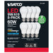 SATCO/NUVO 9W A19 LED 5000K 750Lm Non-Dimmable E26 Base 80 CRI 8-Pack (S11461)