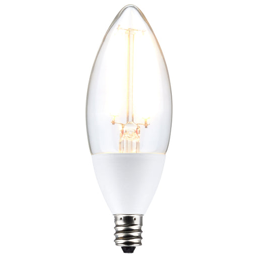 SATCO/NUVO 5W B11 Dusk To Dawn LED 2700K Candelabra Base 120V 90 CRI With Photocell (S11477)