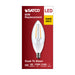 SATCO/NUVO 5W B11 Dusk To Dawn LED 2700K Candelabra Base 120V 90 CRI With Photocell (S11477)