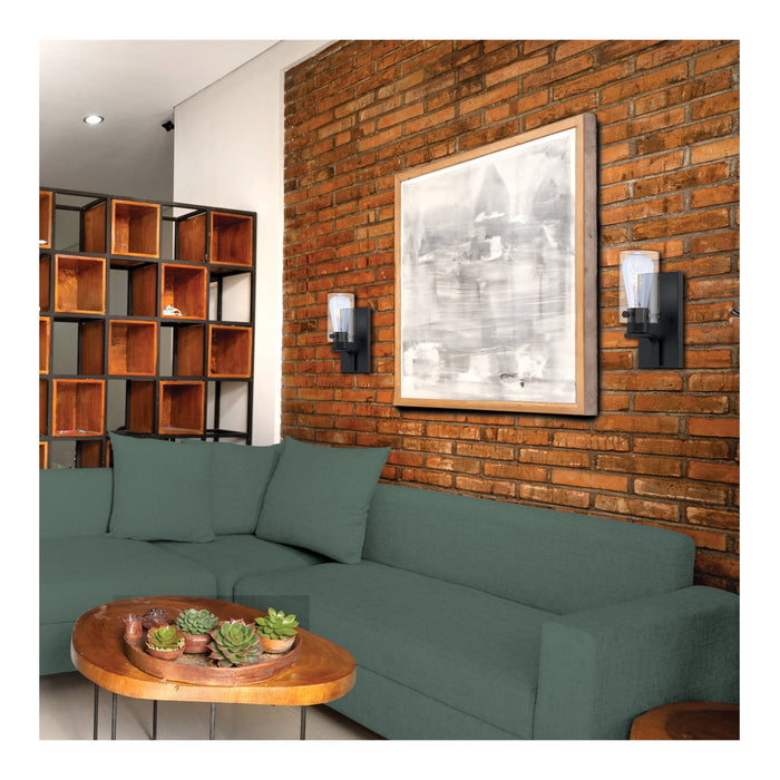 SATCO/NUVO 6W LED Flex Gray Coil Filament ST19 2700K 500Lm 120V Dimmable Medium E26 Base Clear (S11520)