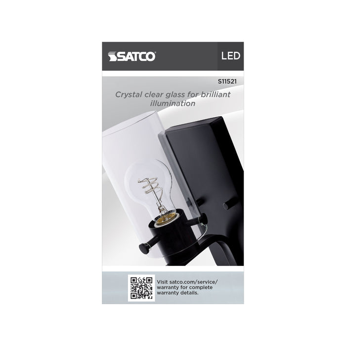 SATCO/NUVO 6W LED Flex Gray Coil Filament A19 2700K 500Lm 120V Dimmable Medium E26 Base Clear (S11521)