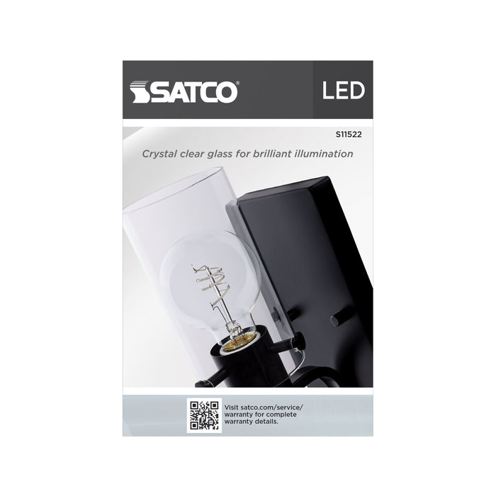 SATCO/NUVO 6W LED Flex Gray Coil Filament G25 2700K 500Lm 120V Dimmable Medium E26 Base Clear (S11522)