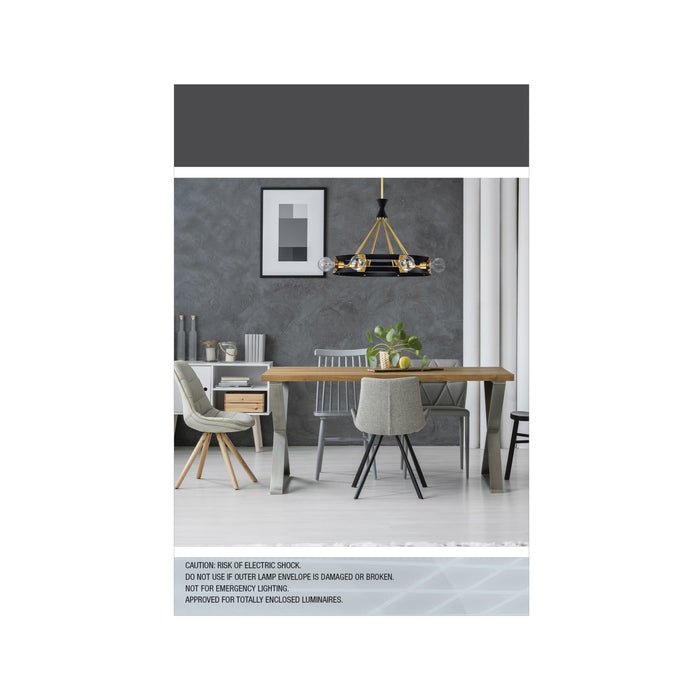 SATCO/NUVO 6W LED Flex Gray Coil Filament G25 2700K 500Lm 120V Dimmable Medium E26 Base Clear (S11522)