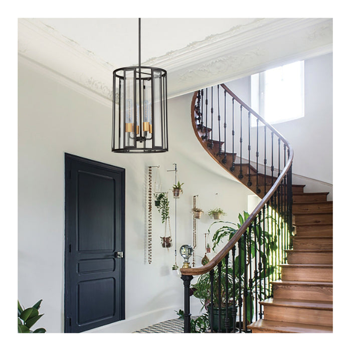 SATCO/NUVO 6W LED Flex Gray Coil Filament T9 2700K 500Lm 120V Dimmable Medium E26 Base Clear (S11524)