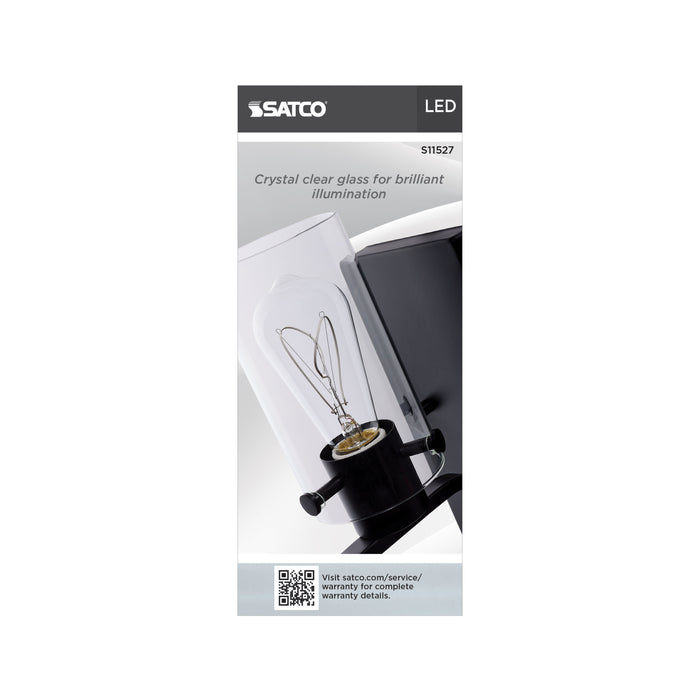 SATCO/NUVO 6W LED Flex Gray Filament ST19 Loop 2700K 500Lm 120V Dimmable Medium E26 Base Clear (S11527)