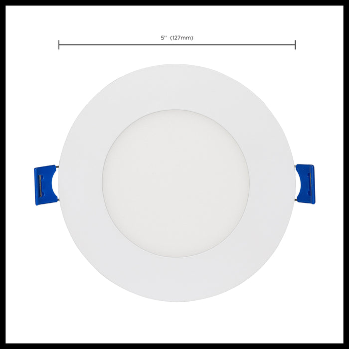 SATCO/NUVO 9W LED Direct Wire Low Profile Downlight 4 Inch Round Starfish IOT Tunable White And RGB 120V 90 CRI White Finish (S11560)