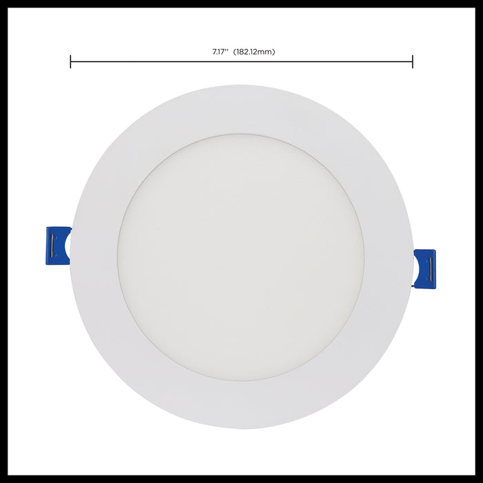 SATCO/NUVO 12W LED Direct Wire Low Profile Downlight 6 Inch Round Starfish IOT Tunable White And RGB 120V 90 CRI White Finish (S11562)