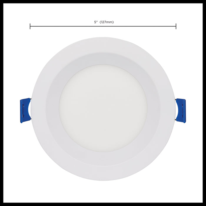 SATCO/NUVO 9W LED Direct Wire Low Profile Regress Baffle Downlight 4 Inch Round Starfish IOT Tunable White And RGB 120V 90 CRI White Finish (S11564)