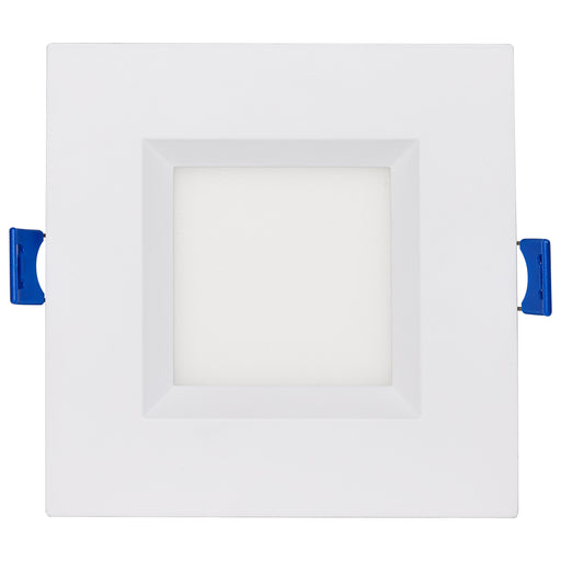 SATCO/NUVO 9W LED Direct Wire Low Profile Regress Baffle Downlight 4 Inch Square Starfish IOT Tunable White And RGB 120V 90 CRI White Finish (S11565)