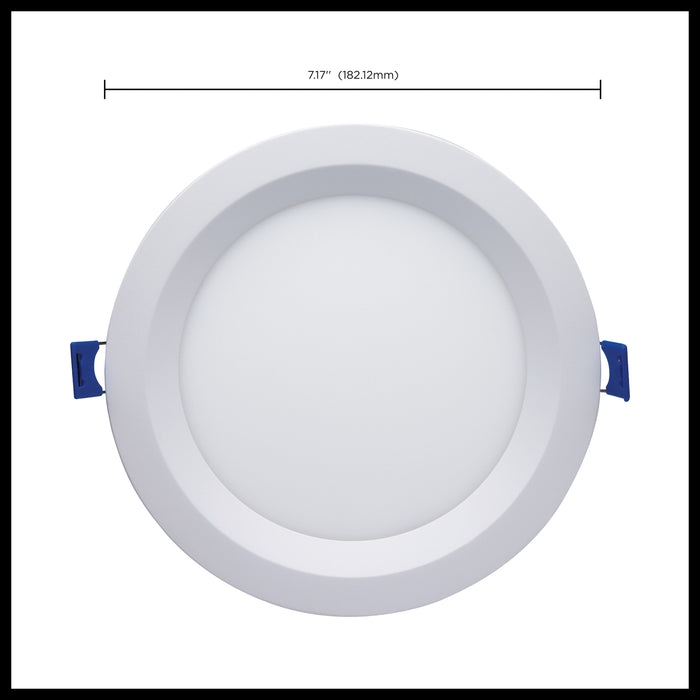 SATCO/NUVO 12W LED Direct Wire Low Profile Regress Baffle Downlight 6 Inch Round Starfish IOT Tunable White And RGB 120V 90 CRI White Finish (S11566)