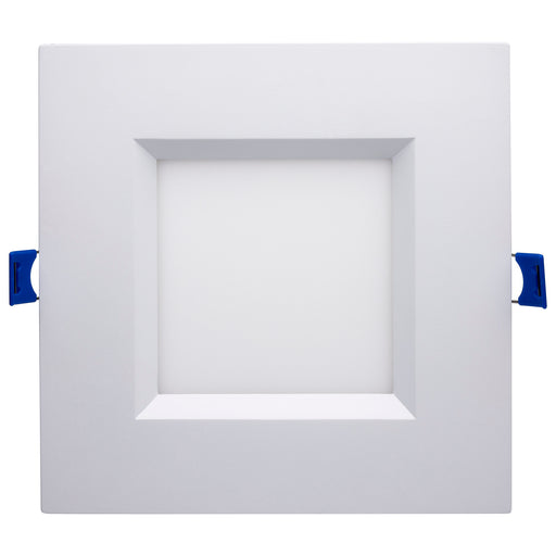 SATCO/NUVO 12W LED Direct Wire Low Profile Regress Baffle Downlight 6 Inch Square Starfish IOT Tunable White And RGB 120V 90 CRI White Finish (S11567)