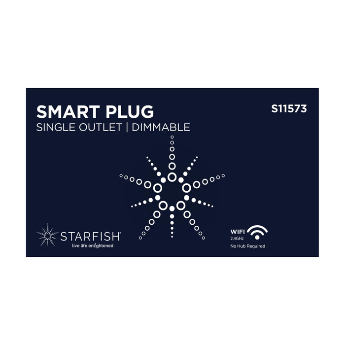 SATCO/NUVO Starfish Dimmable Smart Plug 15A White (S11573)