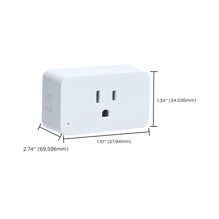 SATCO/NUVO Starfish Dimmable Smart Plug 15A White (S11573)