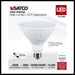 SATCO/NUVO 25W LED PAR38 CCT Selectable 3000K/6000K 3000Lm 80 CRI 40 Degree Beam Angle E26 Base Dimmable White (S11592)