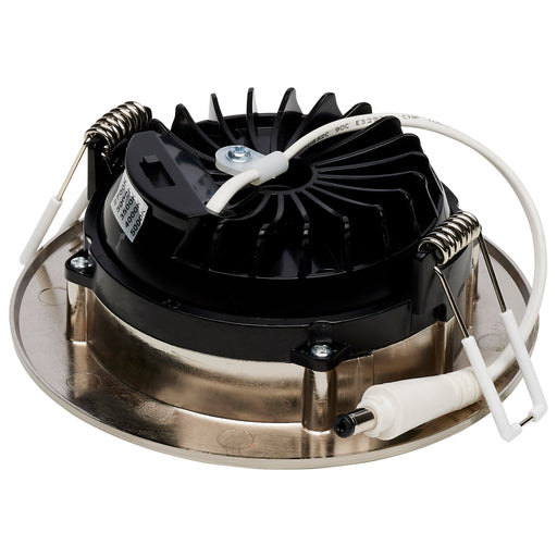 SATCO/NUVO 12W LED Direct Wire Downlight Gimbaled 4 Inch CCT Selectable Round Remote Driver Brushed Nickel Finish 850Lm 120V (S11620R1)