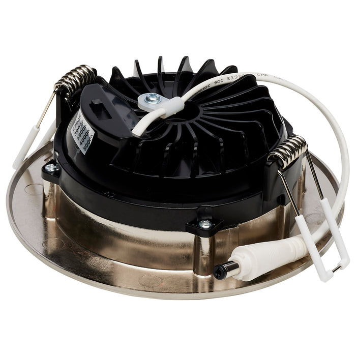 SATCO/NUVO 12W LED Direct Wire Downlight Gimbaled 4 Inch CCT Selectable Round Remote Driver Brushed Nickel Finish 850Lm 120V (S11620R1)