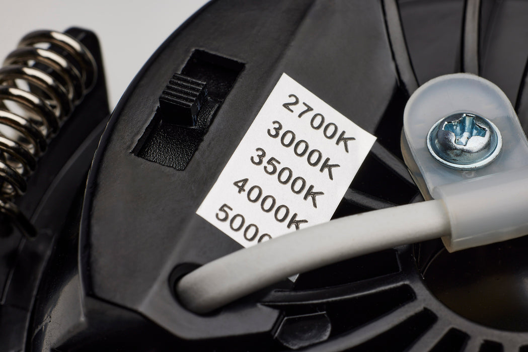 SATCO/NUVO 12W LED Direct Wire Downlight Gimbaled 4 Inch CCT Selectable Square Remote Driver White Finish 850Lm 120V (S11621R1)