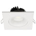 SATCO/NUVO 12W LED Direct Wire Downlight Gimbaled 3.5 Inch CCT Selectable Square Remote Driver White Finish 840Lm 120V (S11627R1)