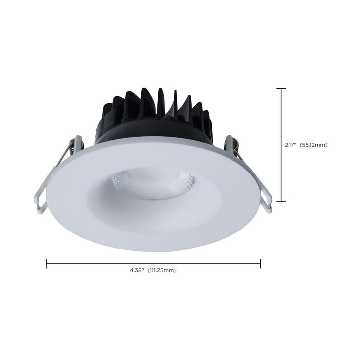 SATCO/NUVO 10W LED Direct Wire Downlight Remote Driver CCT Selectable 2700K/3000K/3500K/4000K/5000K 120V Dimmable Round White (S11630R1)