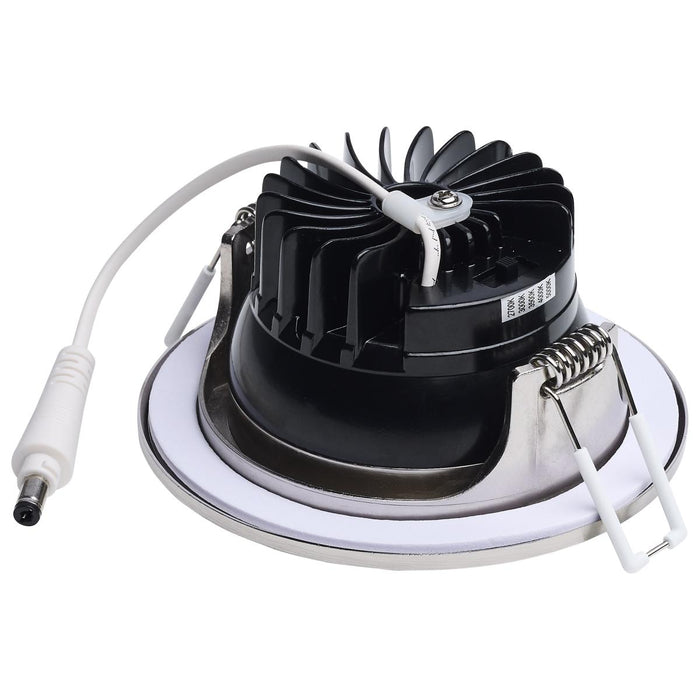 SATCO/NUVO 10W LED Direct Wire Downlight Remote Driver CCT Selectable 2700K/3000K/3500K/4000K/5000K 120V Dimmable Round Brushed Nickel (S11632R1)