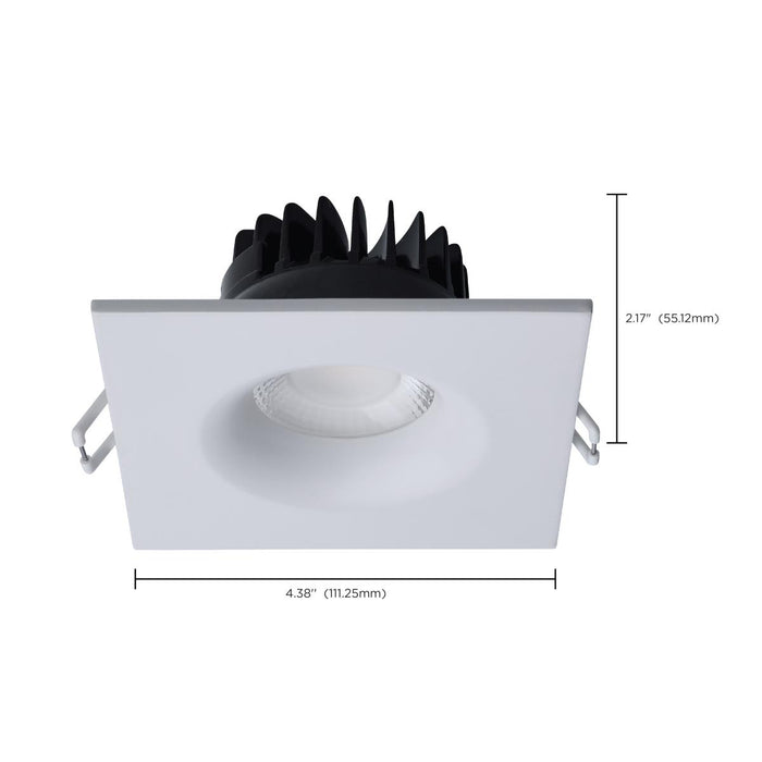 SATCO/NUVO 10W LED Direct Wire Downlight Remote Driver CCT Selectable 2700K/3000K/3500K/4000K/5000K 120V Dimmable Square White (S11633R1)