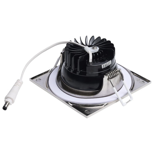 SATCO/NUVO 10W LED Direct Wire Downlight Remote Driver CCT Selectable 2700K/3000K/3500K/4000K/5000K 120V Dimmable Square Brushed Nickel (S11635R1)