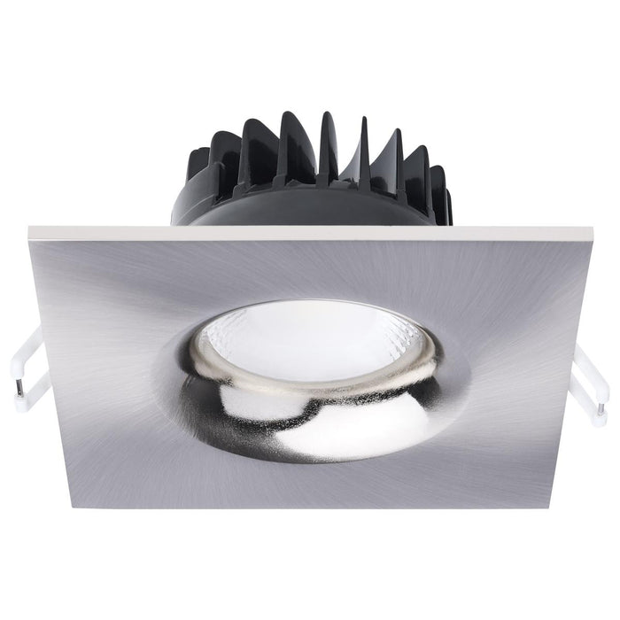 SATCO/NUVO 10W LED Direct Wire Downlight Remote Driver CCT Selectable 2700K/3000K/3500K/4000K/5000K 120V Dimmable Square Brushed Nickel (S11635R1)