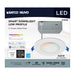 SATCO/NUVO Starfish 8W LED Direct Wire Downlight 4-Inch Remote Driver RGBTW Round White Finish (S11636)