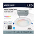 SATCO/NUVO Starfish 11W LED Direct Wire Downlight 6-Inch Remote Driver RGBTW Round White Finish (S11637)