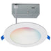 SATCO/NUVO Starfish 11W LED Direct Wire Downlight 6-Inch Remote Driver RGBTW Round White Finish (S11637)