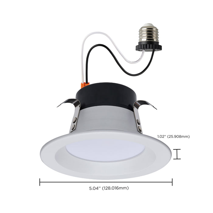 SATCO/NUVO Starfish 8W LED Retrofit Downlight 4 Inch RGBTW Round White Finish (S11638)