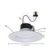 SATCO/NUVO Starfish 11W LED Retrofit Downlight 5-6 Inch RGBTW Round White Finish (S11639)