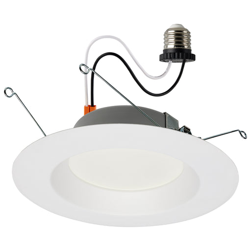 SATCO/NUVO 12.5W LED Downlight Retrofit 5-6 Inch 2700K 120V Dimmable White Finish (S11642)