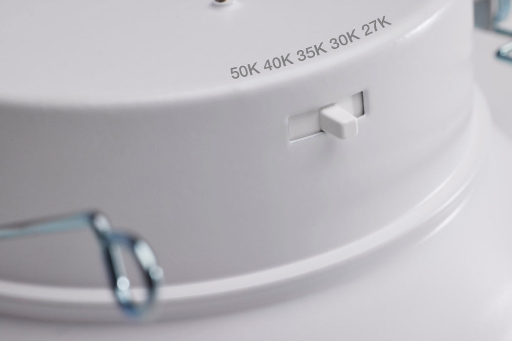 SATCO/NUVO 12.5W LED High Lumen Downlight Retrofit 5-6 Inch CCT Selectable 2700K/3000K/3500K/4000K/5000K 120V Dimmable White Finish (S11646)