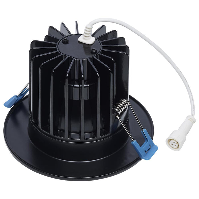 SATCO/NUVO LED Round Architectural Downlight Wattage/CCT Selectable 16W/20W/24W 2700K/3000K/3500K/4000K/5000K 90 CRI 40 Degree Beam Black (S11671)