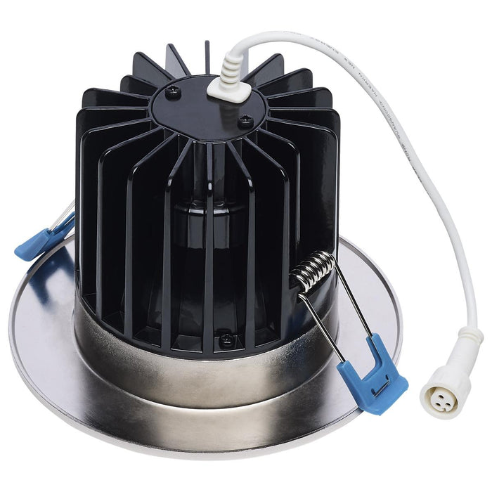 SATCO/NUVO LED Round Architectural Downlight Wattage/CCT Selectable 16W/20W/24W 2700K/3000K/3500K/4000K/5000K 90 CRI 40 Degree Beam Brushed Nickel (S11672)