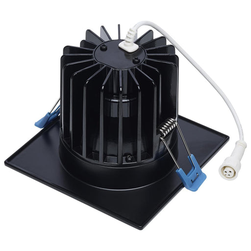 SATCO/NUVO LED Square Architectural Downlight Wattage/CCT Selectable 16W/20W/24W 2700K/3000K/3500K/4000K/5000K 90 CRI 40 Degree Beam Black (S11674)