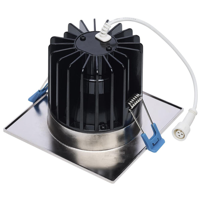 SATCO/NUVO LED Square Architectural Downlight Wattage/CCT Selectable 16W/20W/24W 2700K/3000K/3500K/4000K/5000K 90 CRI 40 Degree Beam Brushed Nickel (S11675)