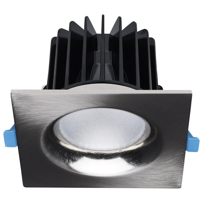 SATCO/NUVO LED Square Architectural Downlight Wattage/CCT Selectable 16W/20W/24W 2700K/3000K/3500K/4000K/5000K 90 CRI 40 Degree Beam Brushed Nickel (S11675)