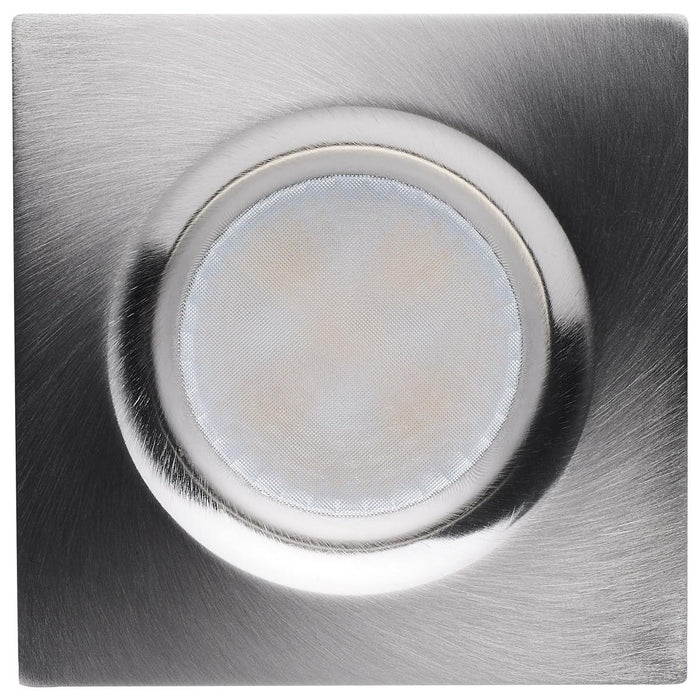 SATCO/NUVO LED Square Architectural Downlight Wattage/CCT Selectable 16W/20W/24W 2700K/3000K/3500K/4000K/5000K 90 CRI 40 Degree Beam Brushed Nickel (S11675)