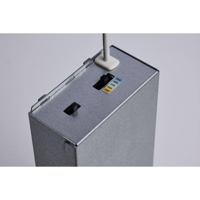 SATCO/NUVO LED Square Architectural Downlight Wattage/CCT Selectable 16W/20W/24W 2700K/3000K/3500K/4000K/5000K 90 CRI 40 Degree Beam Brushed Nickel (S11675)