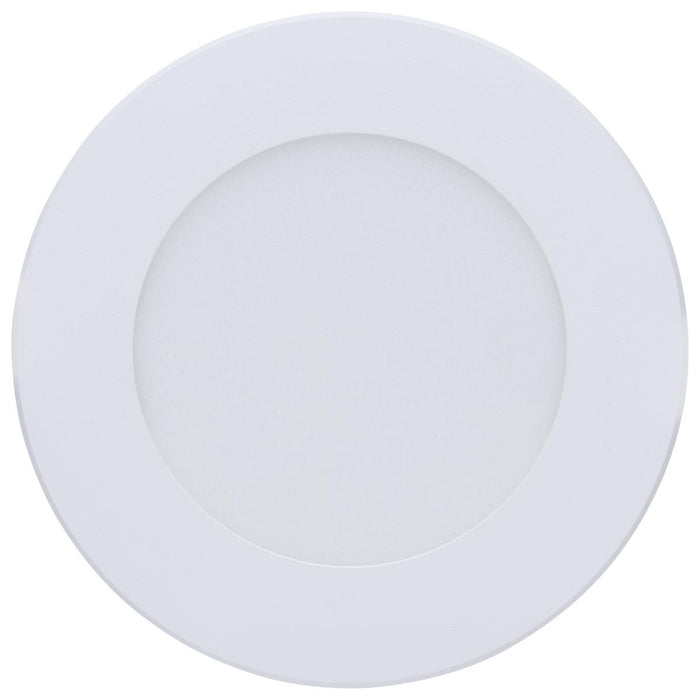 SATCO/NUVO 8W LED Direct Wire Economy Downlight Remote Driver 4 Inch CCT Selectable 2700K/3000K/3500K/4000K/5000K 120V Round Flat Face White (S11680)