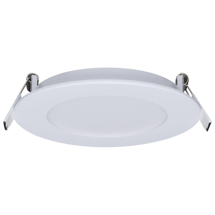 SATCO/NUVO 8W LED Direct Wire Economy Downlight Remote Driver 4 Inch CCT Selectable 2700K/3000K/3500K/4000K/5000K 120V Round Flat Face White (S11680)