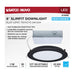 SATCO/NUVO 11W LED Direct Wire Downlight Remote Driver 6 Inch Round CCT Selectable 2700K/3000K/3500K/4000K/5000K 120V Dimmable Flat Face Black (S11686)